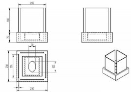 Биокамин настольный Zefire Quant Metall