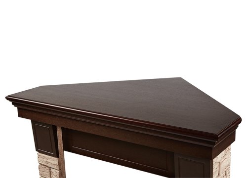Портал Firelight Forte Wood 30U (угловой) камень коричневый/шпон темный дуб — фото 3