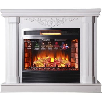 Каминокомплект Interflame Джениус с очагом Panoramic 25 LED FX белый