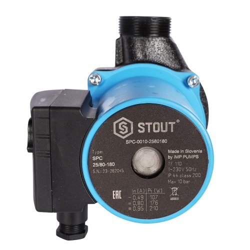 Циркуляционный насос Stout 25/80-180 SPC-0010-2580180 — фото 2