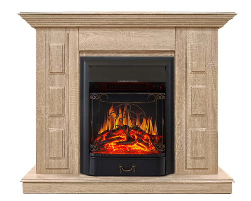 Каминокомплект Хорошие Камины Юпитер с очагом Royal Flame Majestic FX Black сосна — фото 1