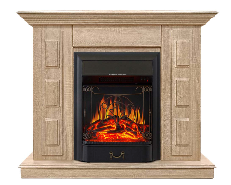 Каминокомплект Хорошие Камины Юпитер с очагом Royal Flame Majestic FX Black сосна — фото 1