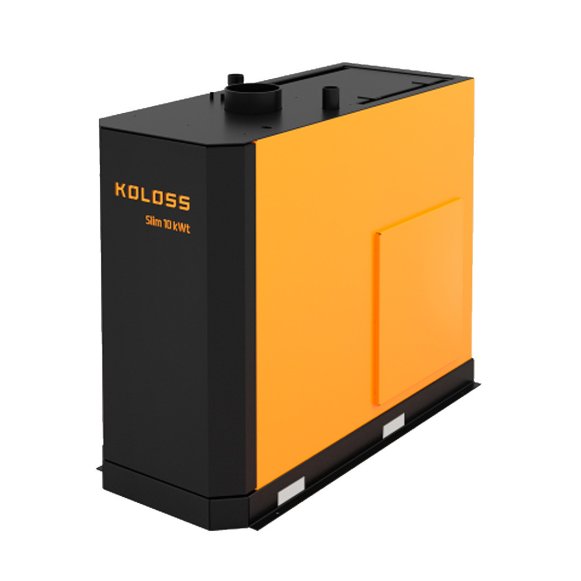 Изображение товара Напольный автоматический твердотопливный котел Koloss Auto Slim 10 для отопления до 110 кв м
