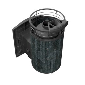 Печь банная PROMetall Атмосфера L Россо Леванто ламель+сетка с газовой горелкой