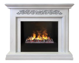 Каминокомплект RealFlame Leticia 26 WT 3D Cassette 630 + Black вставка