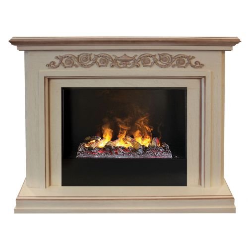 Каминокомплект RealFlame Leticia 26 WT 3D Cassette 630 + Black вставка — фото 1