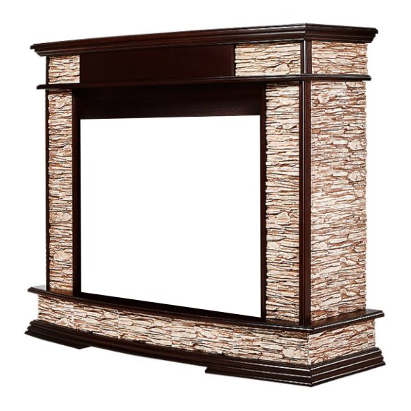 Портал Firelight Scala 25 сланец скалистый бурый/шпон тёмный дуб