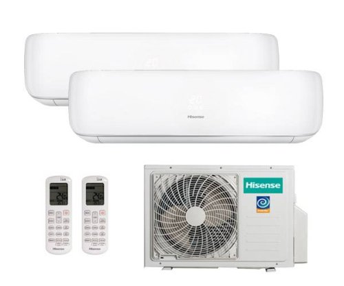 Мульти сплит-система на 2 комнаты 25+25 м2 Hisense AMW2-14U4RGC/2*AMS-09UW4RVETG00 Premium Design Super DC Inverter — фото 1