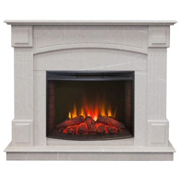 Каминокомплект RealFlame Carolina 25.5/24 WT F714 c очагом Evrika LED