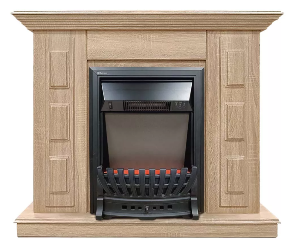 Каминокомплект Хорошие Камины Юпитер с очагом Electrolux Classic EFP/P-1020LS сосна — фото 1