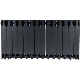 Биметаллический радиатор отопления Rifar Supremo Ventil SVR 500 нижнее правое подключение 14 секций титан