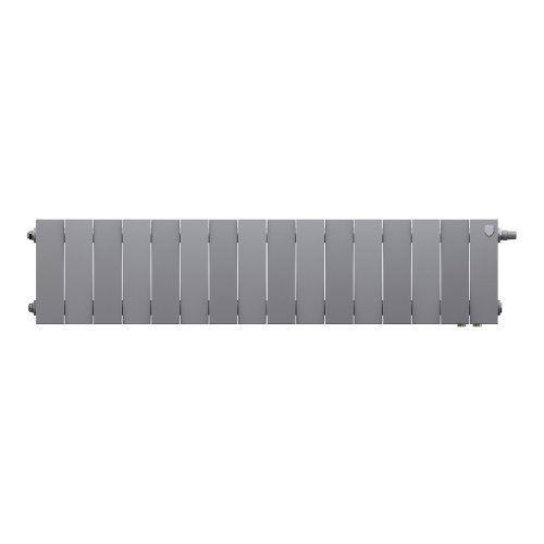 Биметаллический радиатор отопления Royal Thermo PianoForte 200 VDR80 Silver Satin 16 секций — фото 2