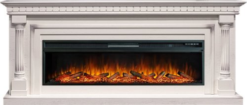 Каминокомплект Royal Flame Dallas с очагом Vision 60 LOG LED слоновая кость с патиной — фото 1