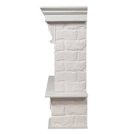 Портал Firelight Forte 30S камень белый/шпон белёный дуб