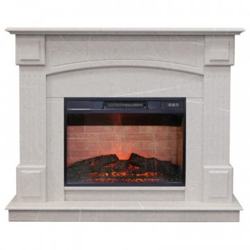 Каминокомплект RealFlame Carolina 25.5/24 WT F714 с очагом Irvine 24