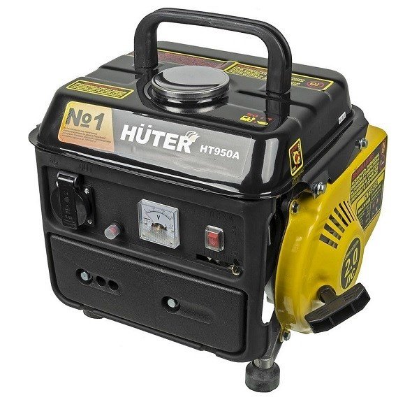 Бензиновый электрогенератор Huter HT950A — фото 1
