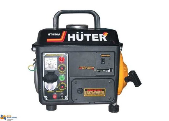 Изображение товара Бензиновый электрогенератор Huter HT950A с ручным стартом