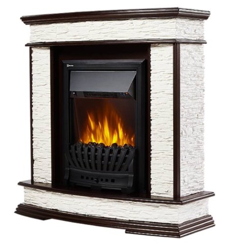 Каминокомплект Firelight Scala Classic с очагом Electrolux EFP/P-1020LS сланец скалистый белый/тёмный дуб — фото 2