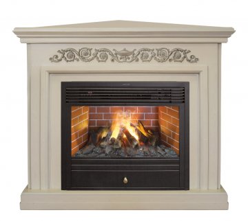 Каминокомплект RealFlame Leticia Corner 26 WT с очагом 3D Novara