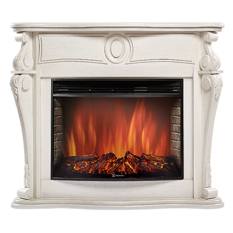 Каминокомплект Firelight Ovatio 30 с очагом Electrolux EFP/P-3020LS шпон белёный дуб — фото 1