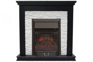 Каминокомплект Interflame Сиена сланец венге с очагом Majestic FX M Black