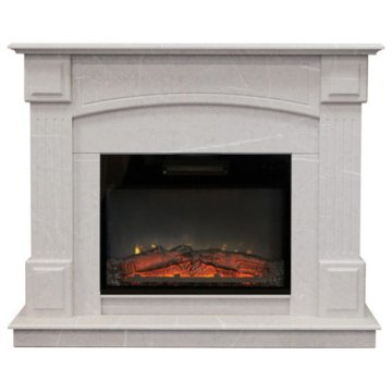 Каминокомплект RealFlame Carolina 25.5/24 WT F714 с очагом Kendal 24