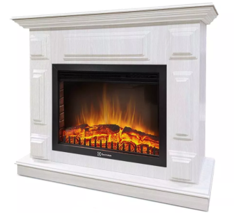 Каминокомплект Хорошие Камины Юпитер с очагом Electrolux EFP/P-2520LS белое дерево