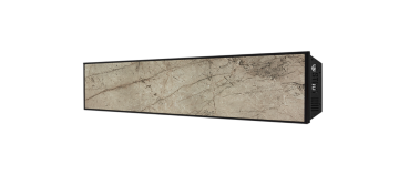 Отопительная панель Stout Grey Stone SCT 120*30 серый гранит/черный корпус