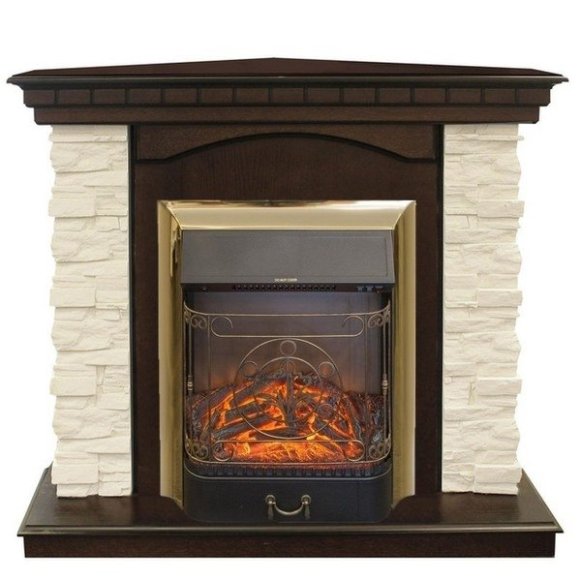 Изображение товара Электрокаминокомплект RealFlame Elford Corner с эффектом живого пламени и отоплением