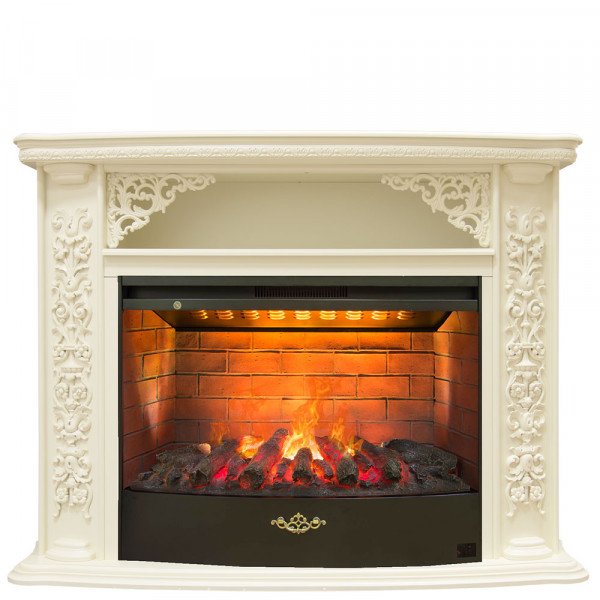 Каминокомплект RealFlame Izabella 33 WT 3D Firestar 33 Каминокомплект RealFlame Izabella 33 WT 3D Firestar 33