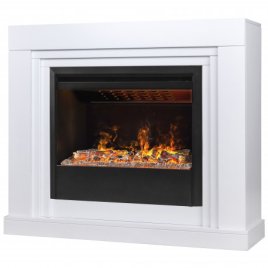 Каминокомплект RealFlame Stanley 26 WT с очагом Helios 26 SBG 3D