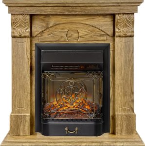 Каминокомплект Royal Flame Dublin RUSTIC (Разборный) с очагом Majestic FX M Black RC дуб натуральный