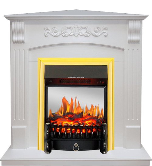 Изображение товара Каминокомплект Royal Flame Sorrento угловой c очагом Fobos FX M Brass