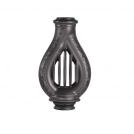 Конвектор PROMetall Лира для печей 130мм дымоход 115мм цвет чёрный