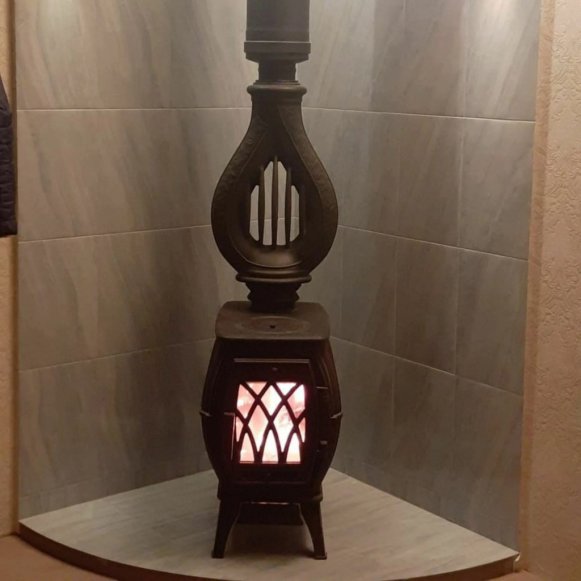 Конвектор PROMetall Лира для печей 130мм дымоход 115мм цвет чёрный