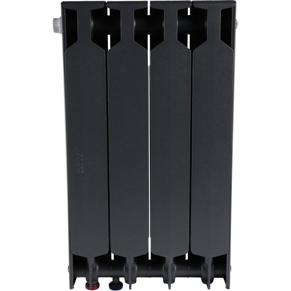 Биметаллический радиатор отопления Rifar Supremo Ventil SVR 500 нижнее правое подключение 4 секции титан