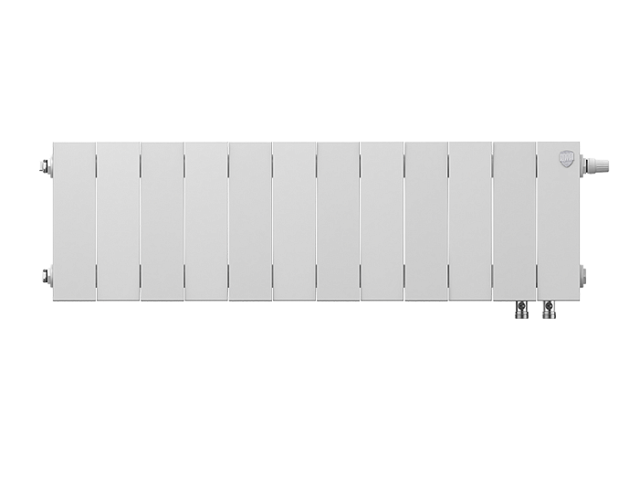 Биметаллический радиатор отопления Royal Thermo PianoForte 200 12 секций Bianco Traffico VDR — фото 2