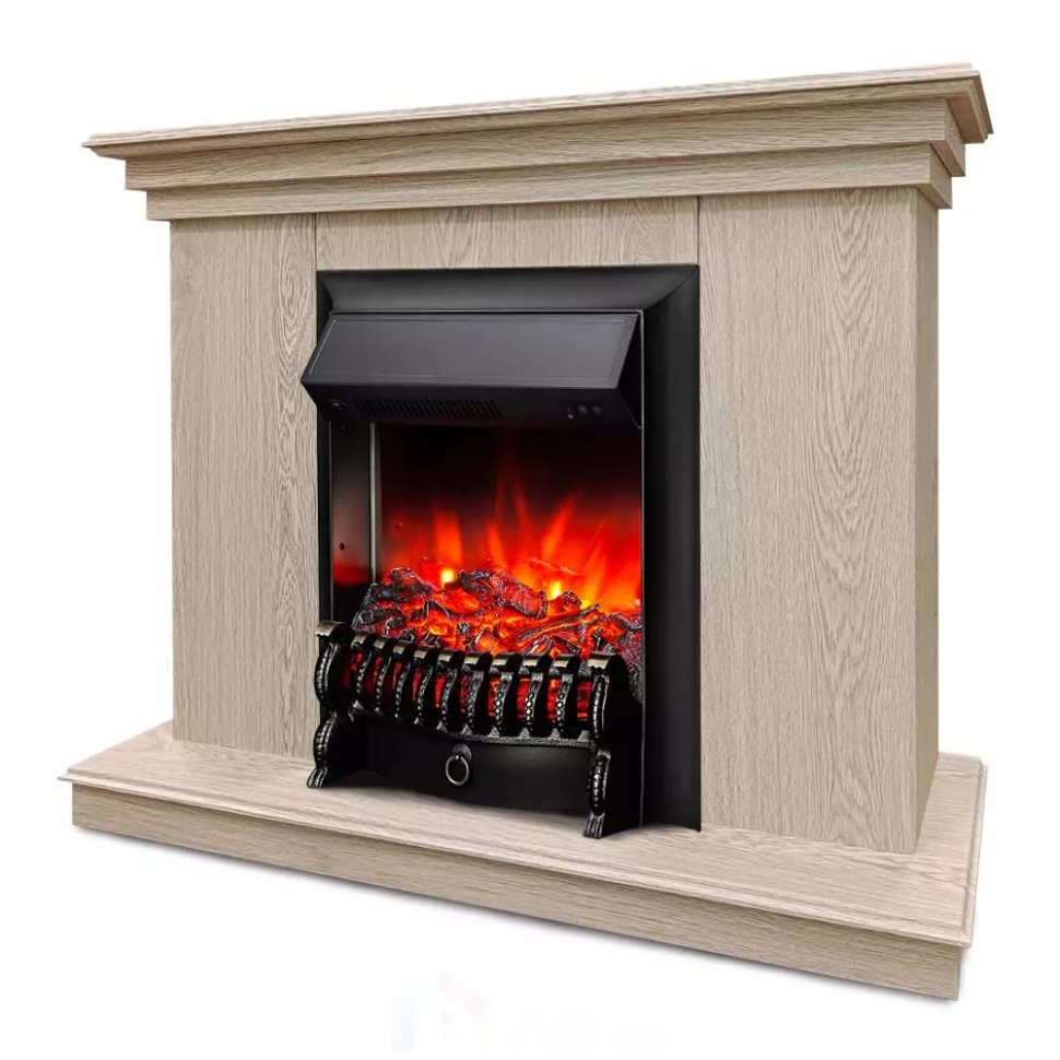 Каминокомплект Хорошие Камины Марс с очагом RealFlame Fobos Lux Black сосна — фото 2