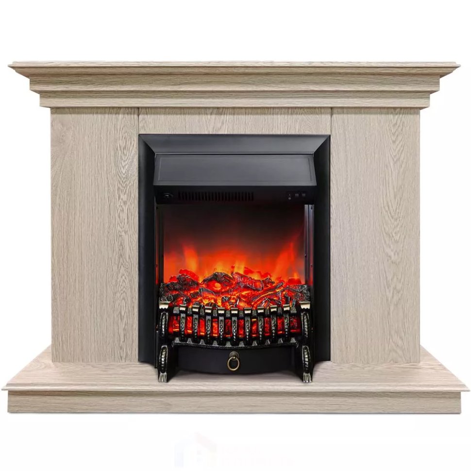 Каминокомплект Хорошие Камины Марс с очагом RealFlame Fobos Lux Black сосна — фото 1