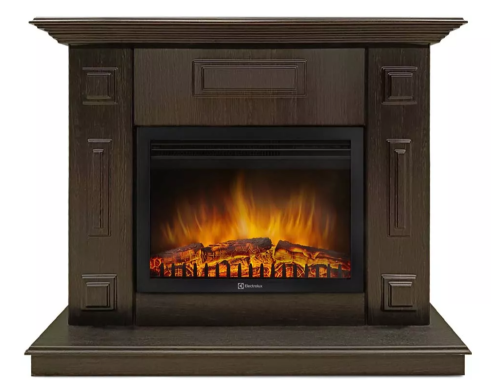 Каминокомплект Хорошие Камины Юпитер с очагом Electrolux EFP/P-2520LS венге — фото 1