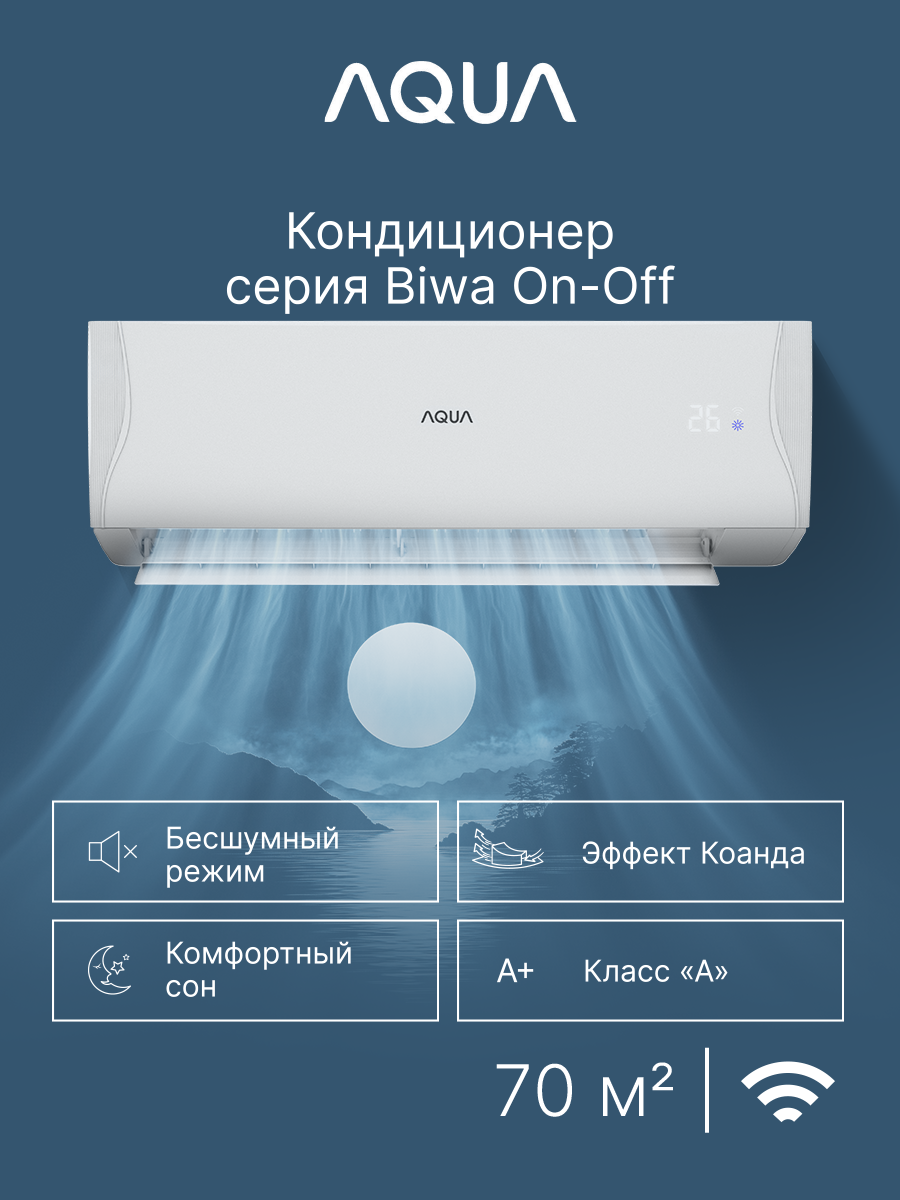 Сплит-система Aqua AQ-70BRQ1/R3(IN)/AQ-70BRQ1/R3(OUT) Biwa — фото 1