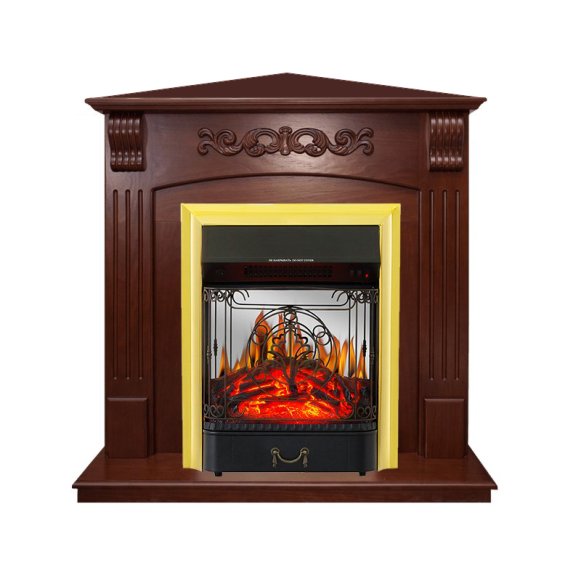 Каминокомплект Royal Flame Sorrento угловой c очагом Majestic FX M Brass