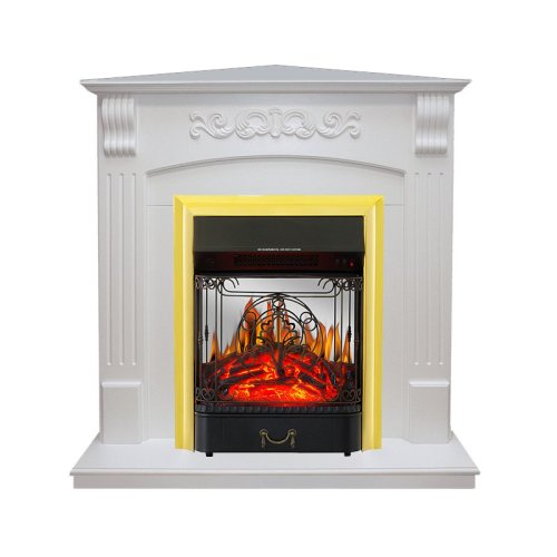 Изображение товара Каминокомплект Royal Flame Sorrento угловой c очагом Majestic FX M Brass