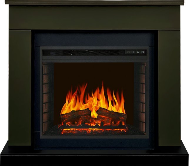 Каминокомплект Royal Flame Bergen 23 (Разборный) с очагом Vision 23 EF LED FX темная олива — фото 1