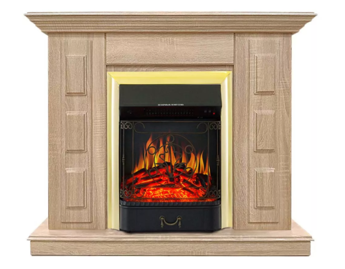 Каминокомплект Хорошие Камины Юпитер с очагом Royal Flame Majestic FX Brass сосна — фото 1
