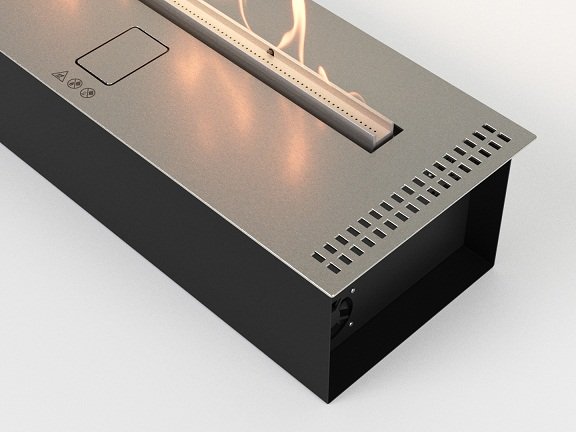 Изображение товара Автоматический биокамин Lux Fire Good Fire 1800 RC INOX, электрокамин для дома