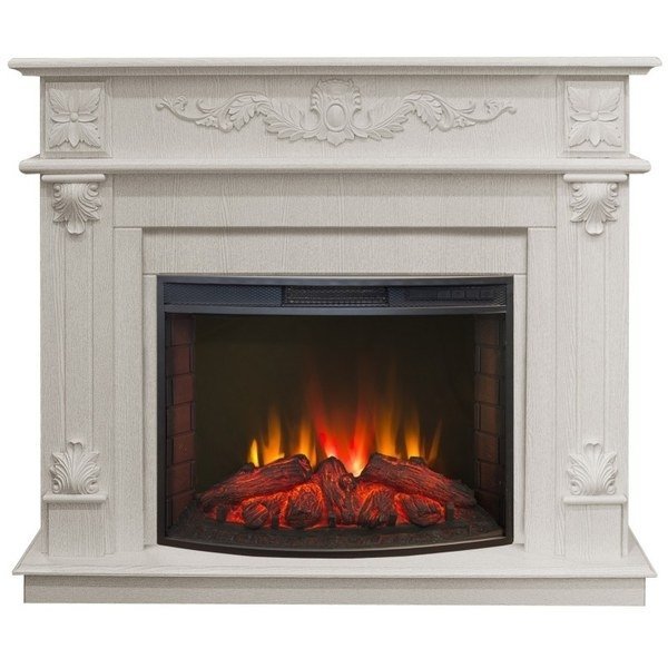 Каминокомплект RealFlame Philadelphia 25,5/26 WT с очагом Evrika 25,5 LED Каминокомплект RealFlame Philadelphia 25,5/26 WT с очагом Evrika 25,5 LED