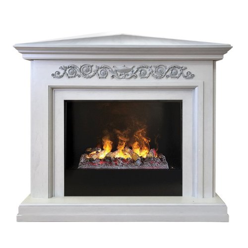 Каминокомплект RealFlame Leticia Corner 26 WT 3D Cassette 630 + Black вставка — фото 2