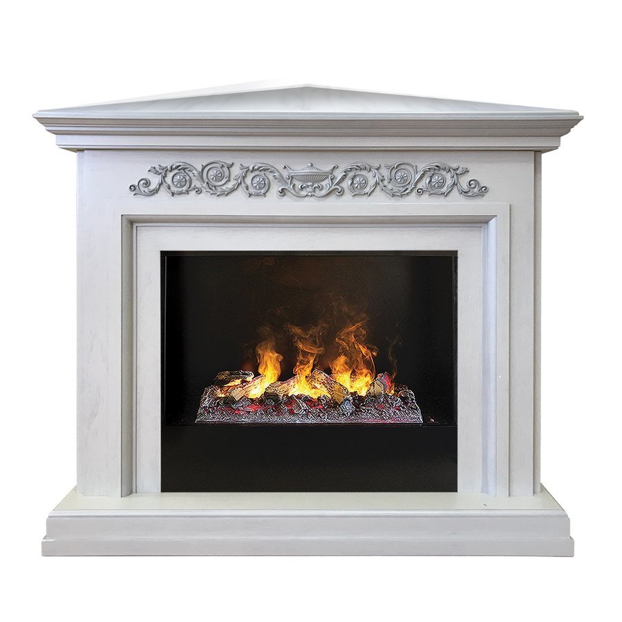 Каминокомплект RealFlame Leticia Corner 26 WT 3D Cassette 630 + Black вставка — фото 2