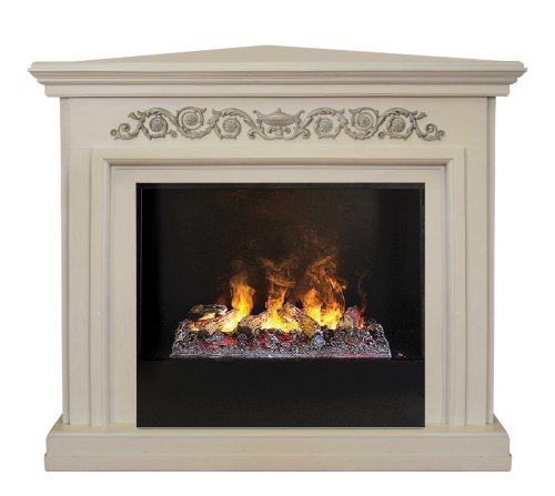 Каминокомплект RealFlame Leticia Corner 26 WT 3D Cassette 630 + Black вставка — фото 1